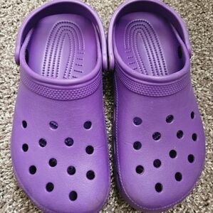 Purple Crocs